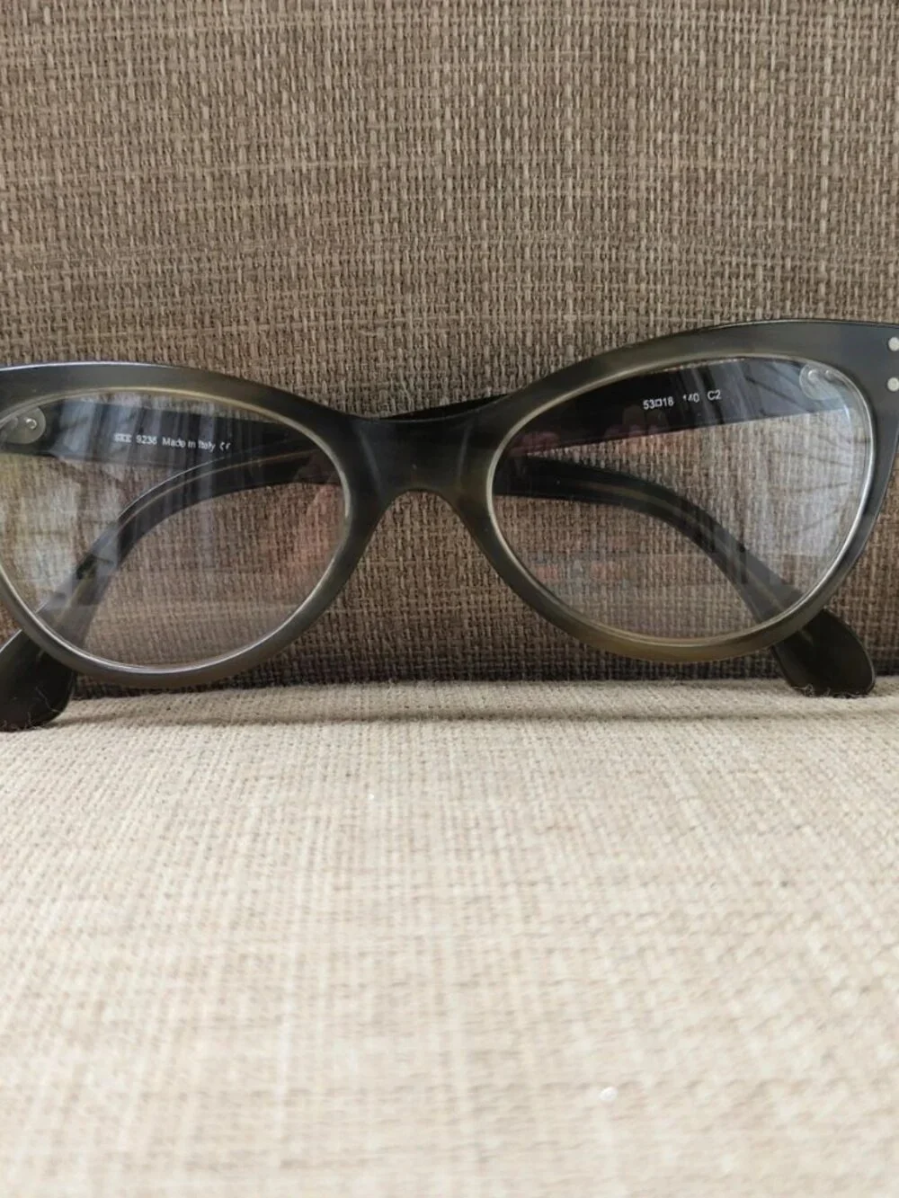 Vintage SEE Eyeglasses Frame Brown 9236 Cat Eye Eyewear Glasses Made in Italy